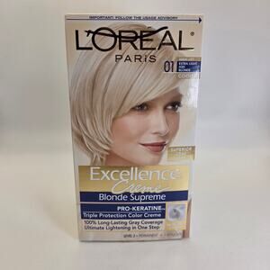 L’Oréal Excellence Crème 01 Blonde Supreme High-Lift Extra Light Ash Blonde NOS